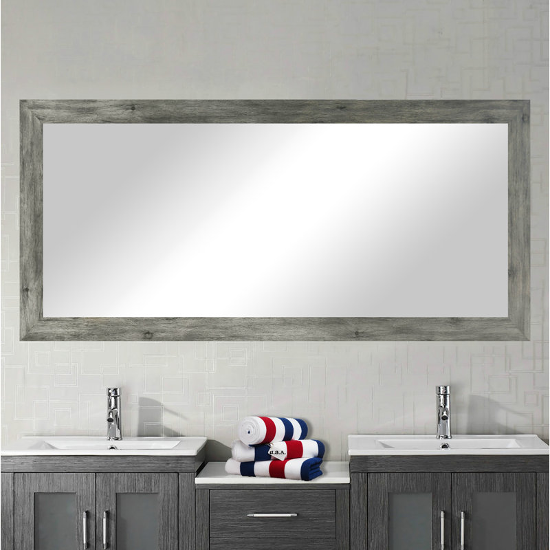 Union Rustic Landover Rustic Distressed Bathroom/Vanity Mirror